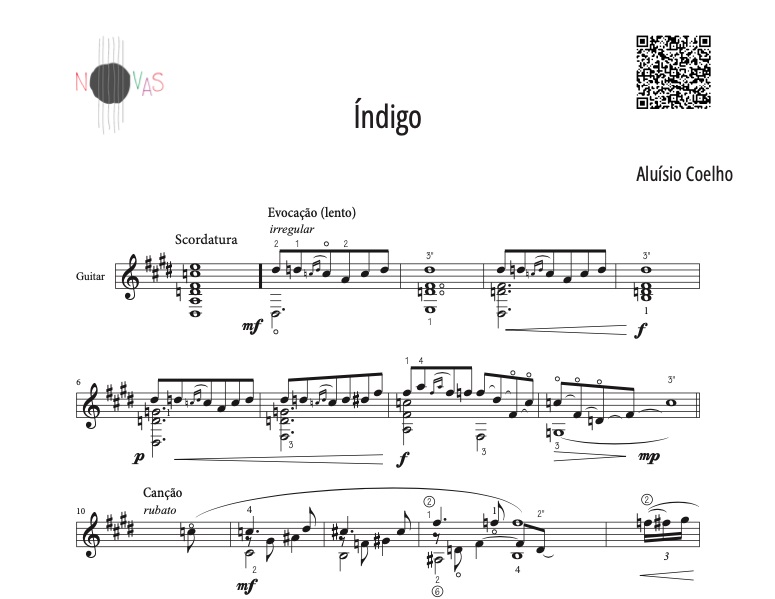 Índigo (Aluísio Coelho) - partitura violão solo