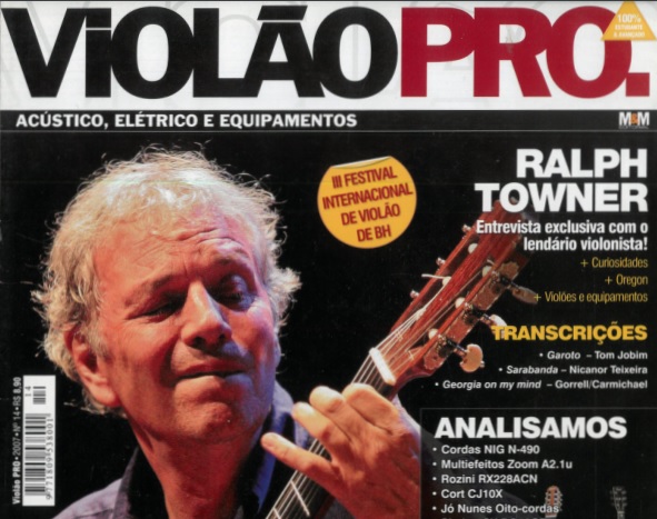 Revista Violão Pro - Capa Ralph Towner - Edição 14 - 2007