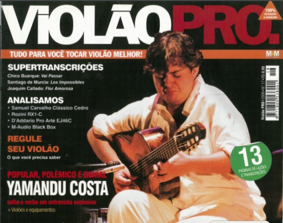 Revista Violão Pro - Capa Yamandu Costa - Edição 17 - 2008