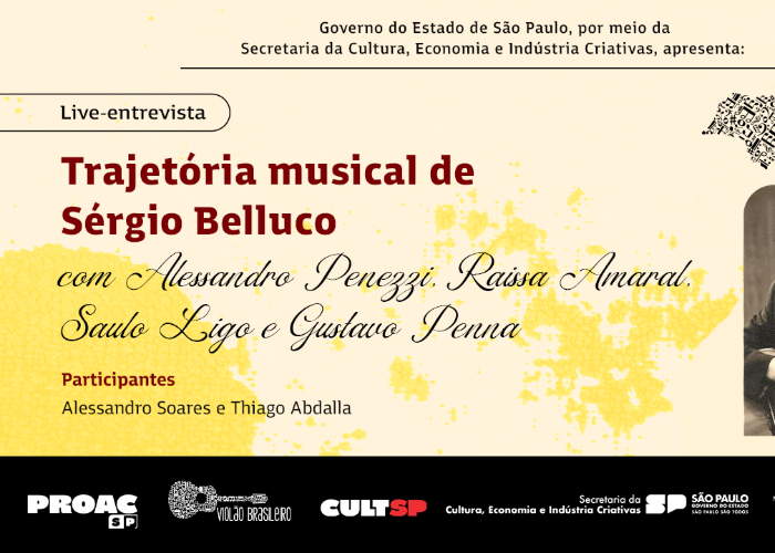 Capa do vídeo Trajetória musical de Sérgio Belluco | Contos e Cantos do Violão em SP