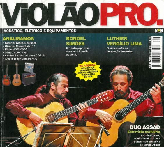 Revista Violão Pro - Capa Duo Assad  - Edição 8 - janeiro 2007